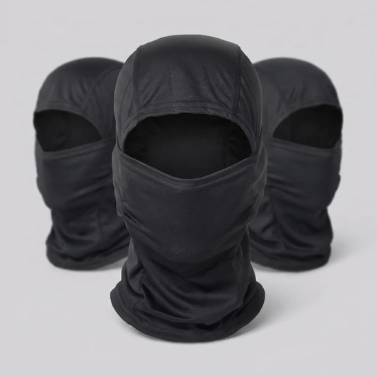 EKON Breathable Full Face Motorcycle Balaclava 3-Pack Black 3-Pack