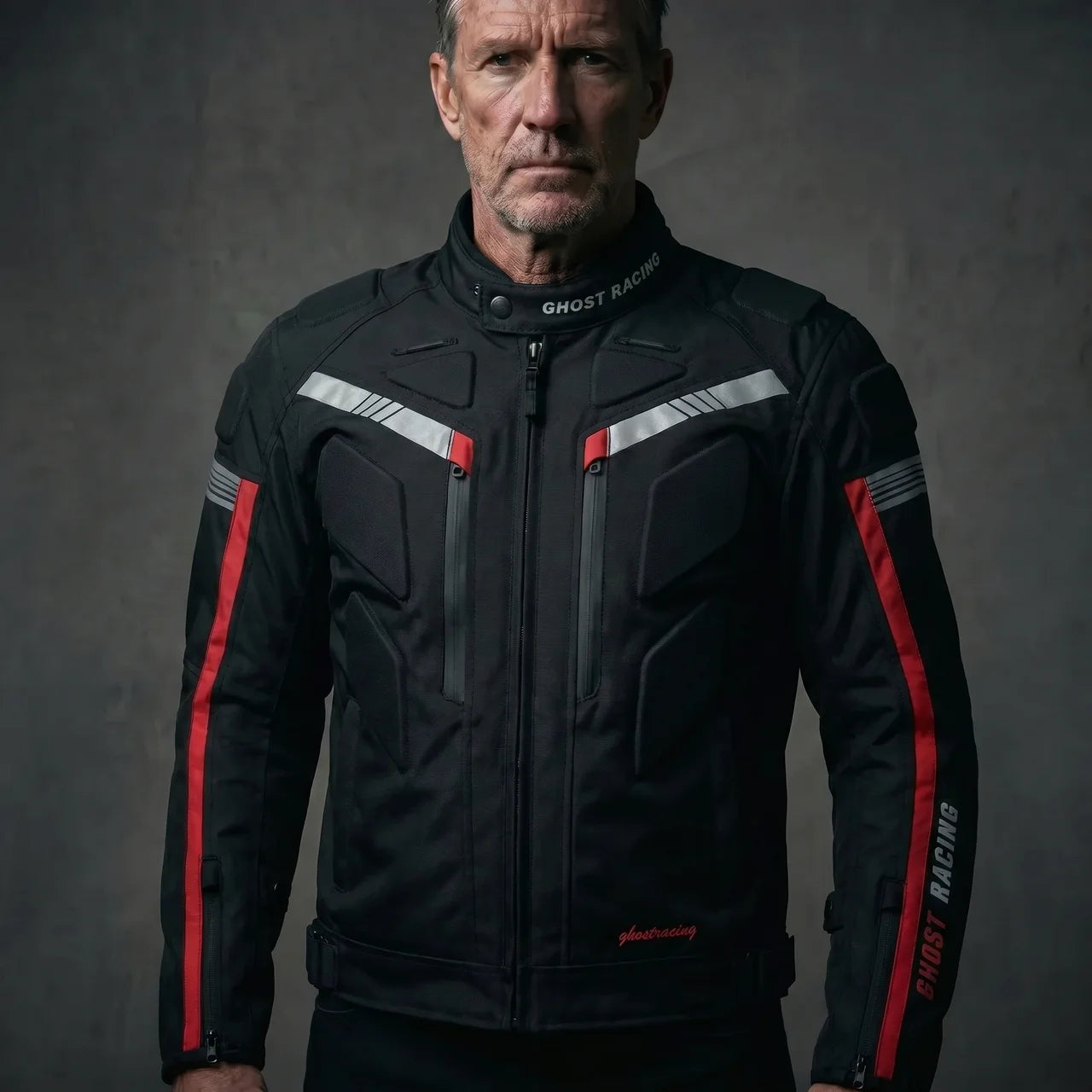 EKON Men’s Reinforced Waterproof Motorcycle Jacket