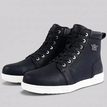 EKON Urban Motorcycle Riding Boots White