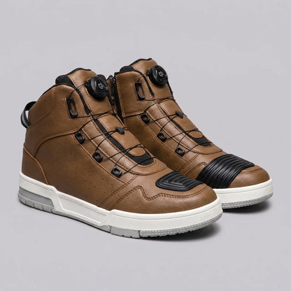 EKON Urban Motorcycle Sneakers Brown