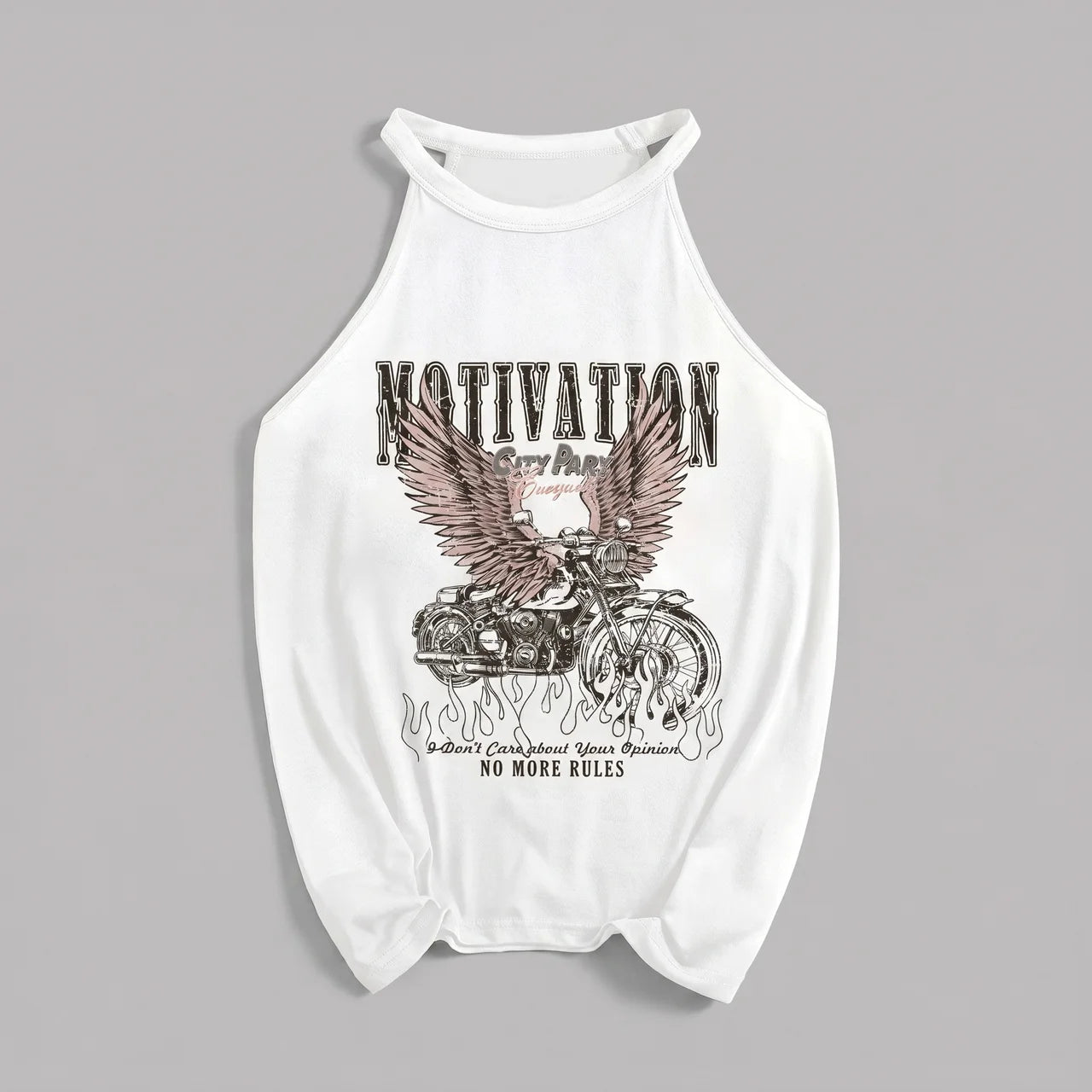 EKON Vintage Moto Tank Top