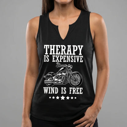 EKON V-Neck Moto Tank Top