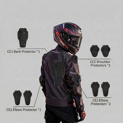 EKON Protective Breathable Mesh Motorcycle Jacket