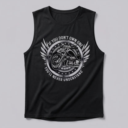 EKON Winged Moto Graphic Tank Top