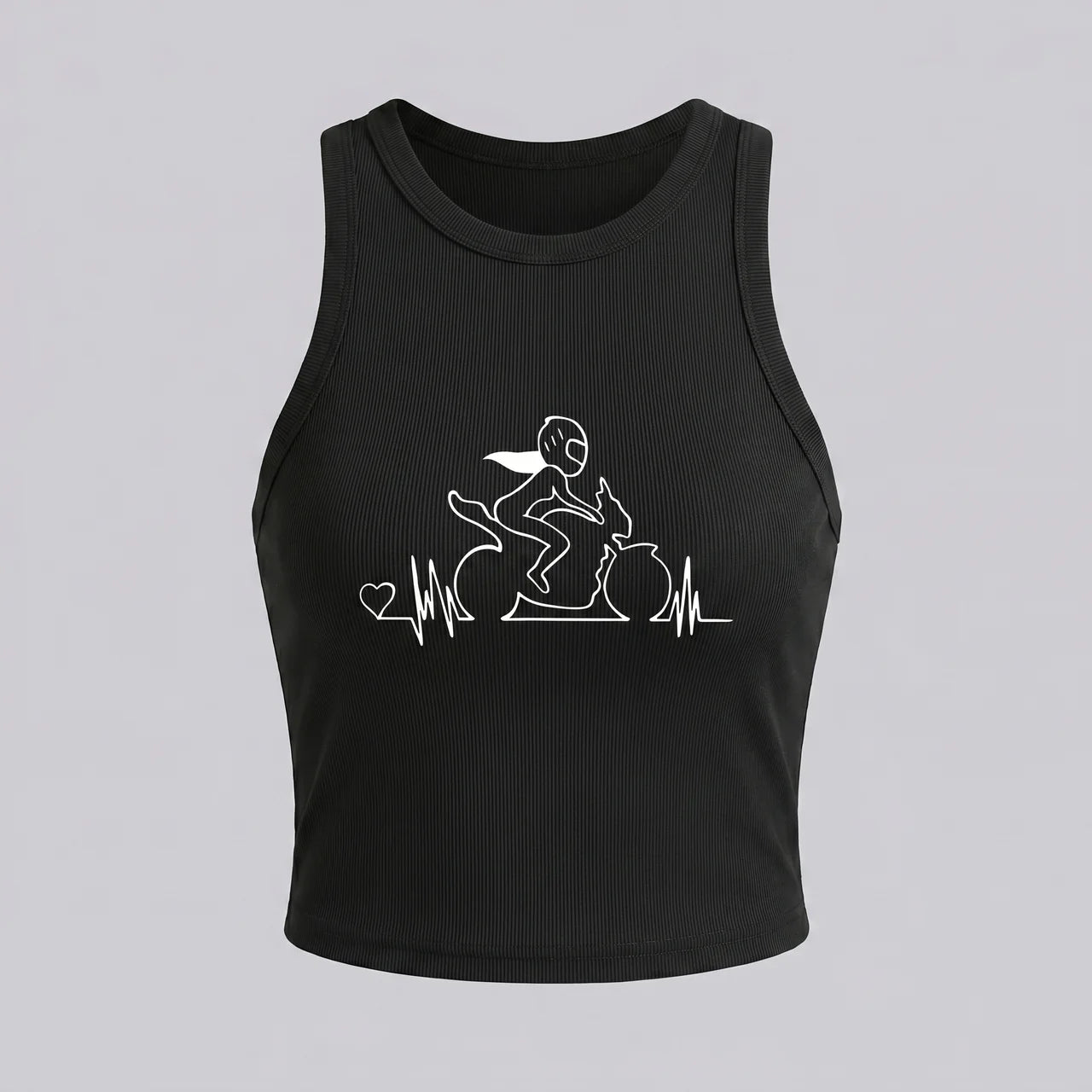 EKON Moto Pulse Crop Tank Top