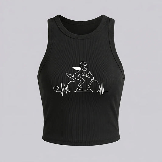 EKON Moto Pulse Crop Tank Top