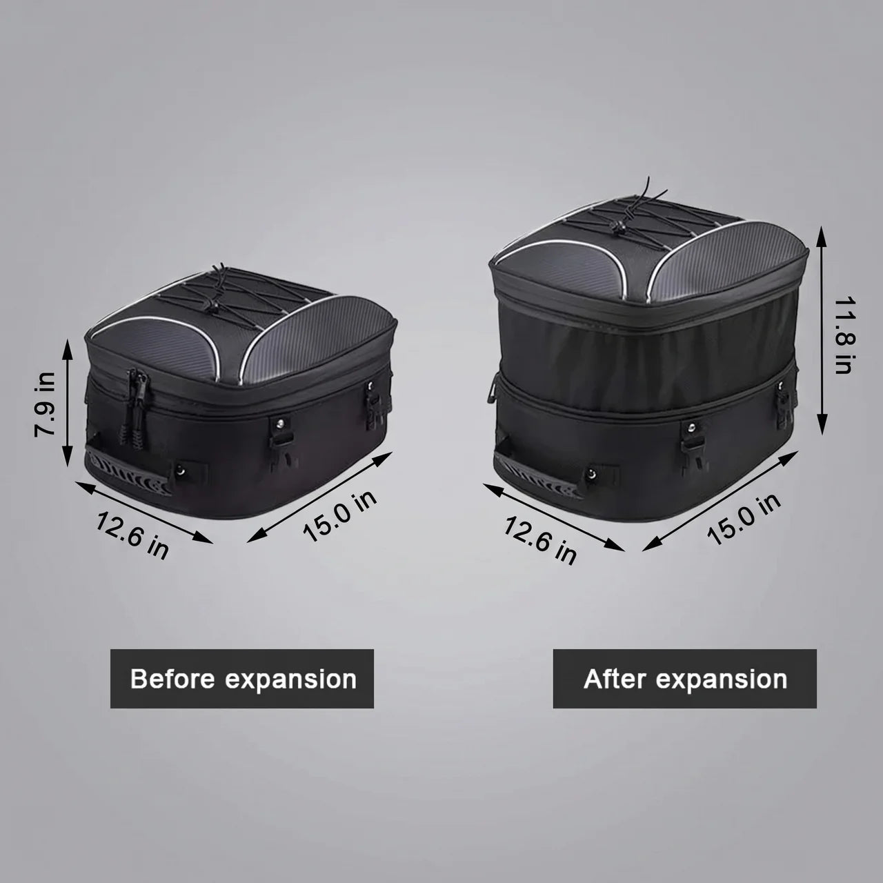EKON Expandable Moto Tail Backpack