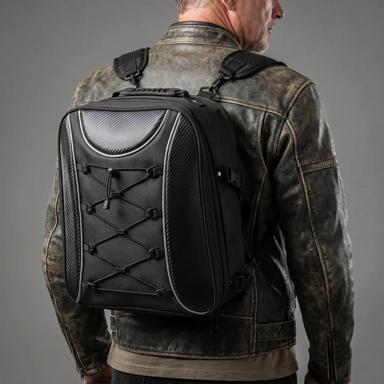EKON Expandable Moto Tail Backpack