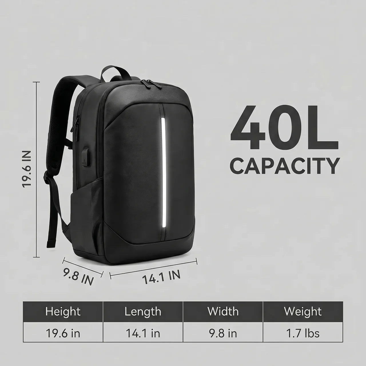 EKON Waterproof Moto Rider Backpack