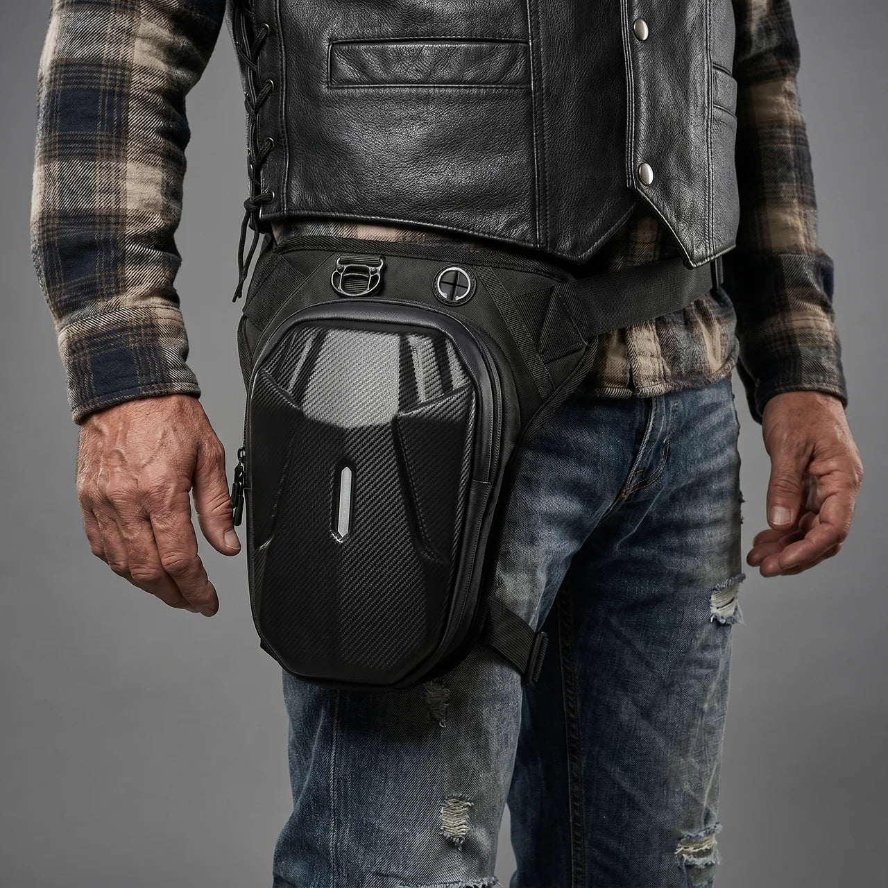 EKON Expandable Moto Leg Bag
