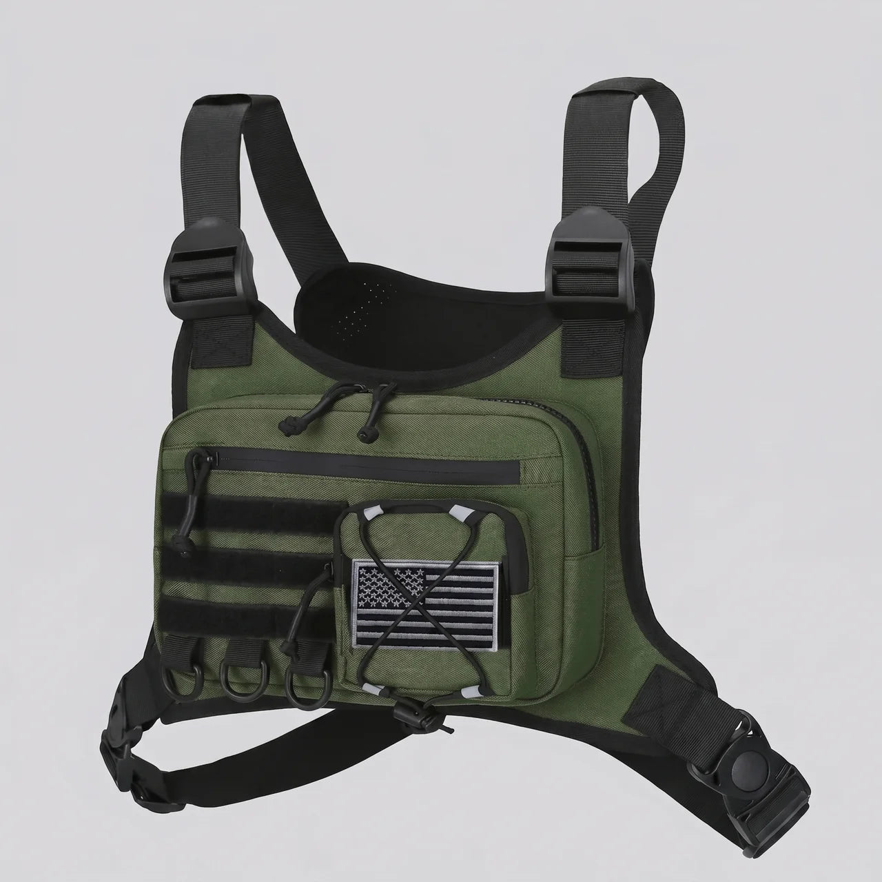 EKON Lightweight Moto Chest Bag Army Green