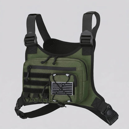 EKON Lightweight Moto Chest Bag Army Green