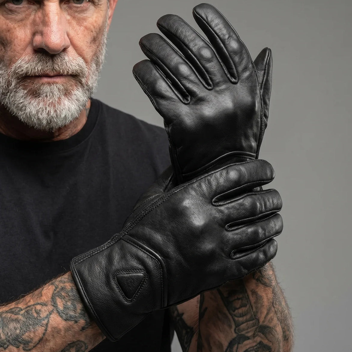 EKON Leather Moto Gloves