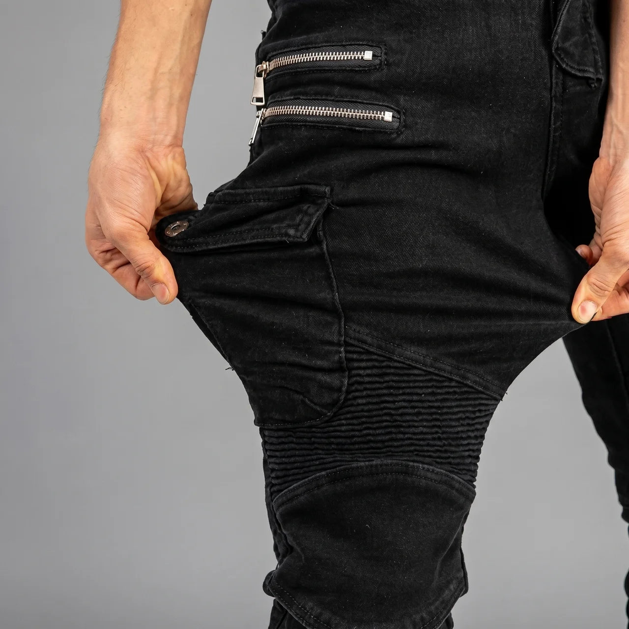 EKON Black Shield Riding Pants