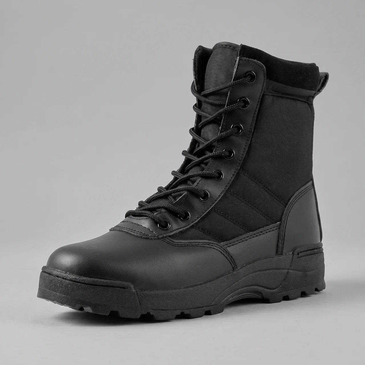 EKON SideZip Tactical Boots Black