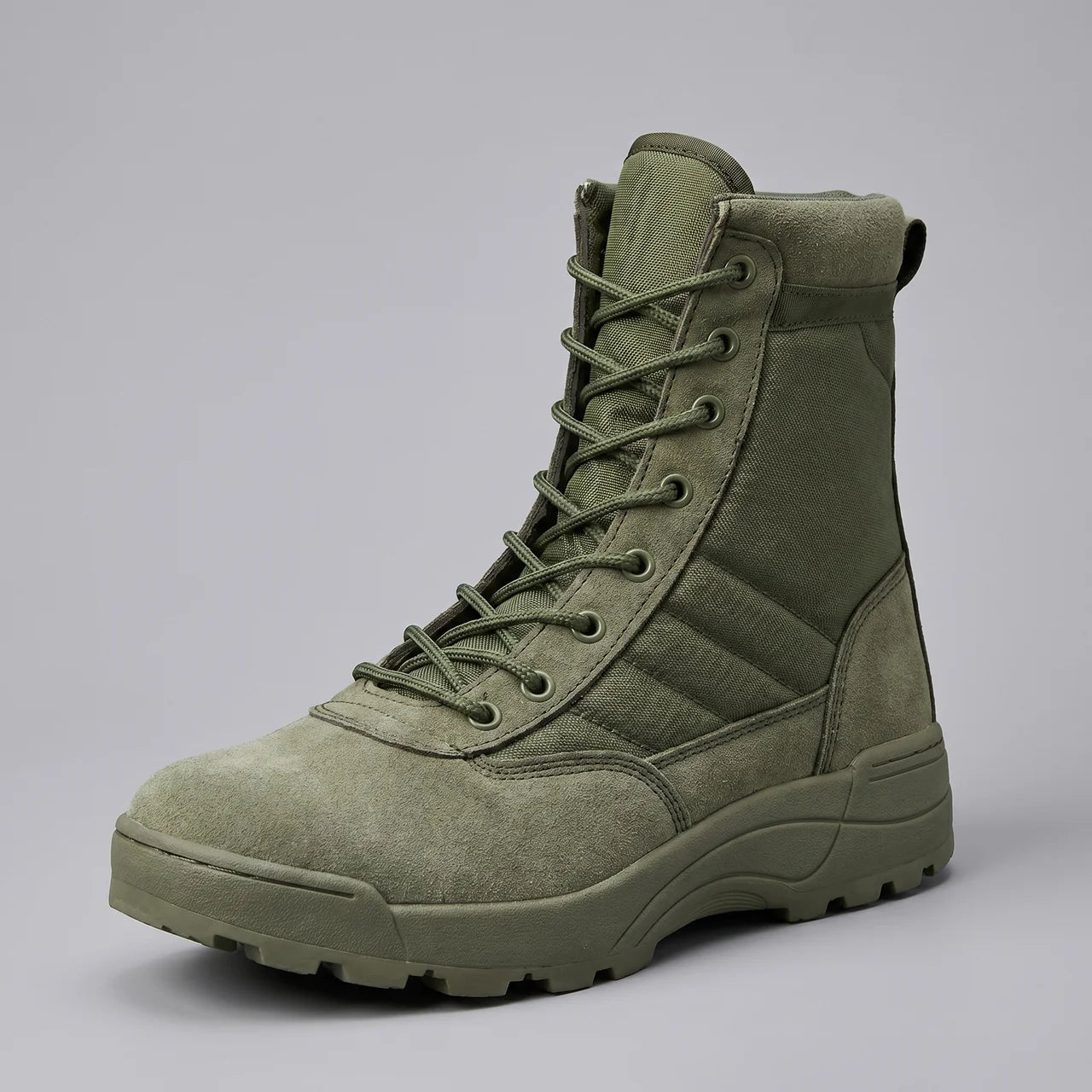 EKON SideZip Tactical Boots Green