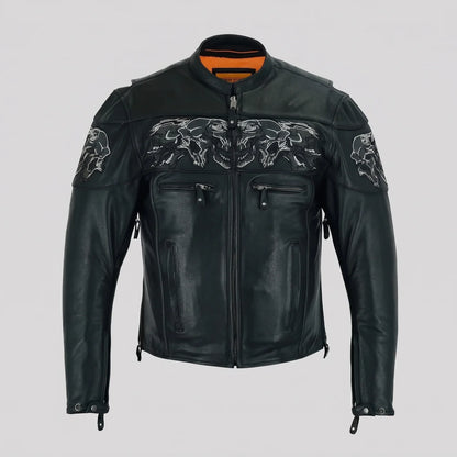 EKON Shadowline Leather Moto Jacket