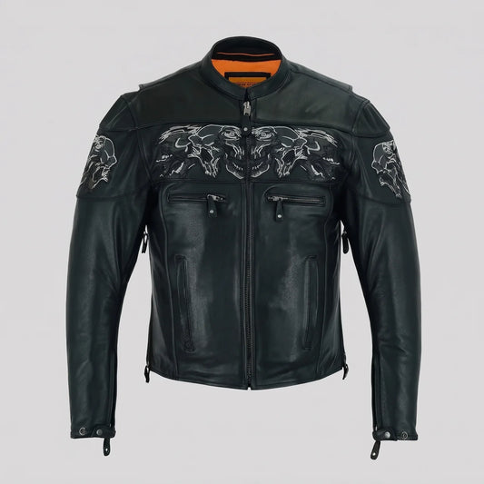 EKON Shadowline Leather Moto Jacket