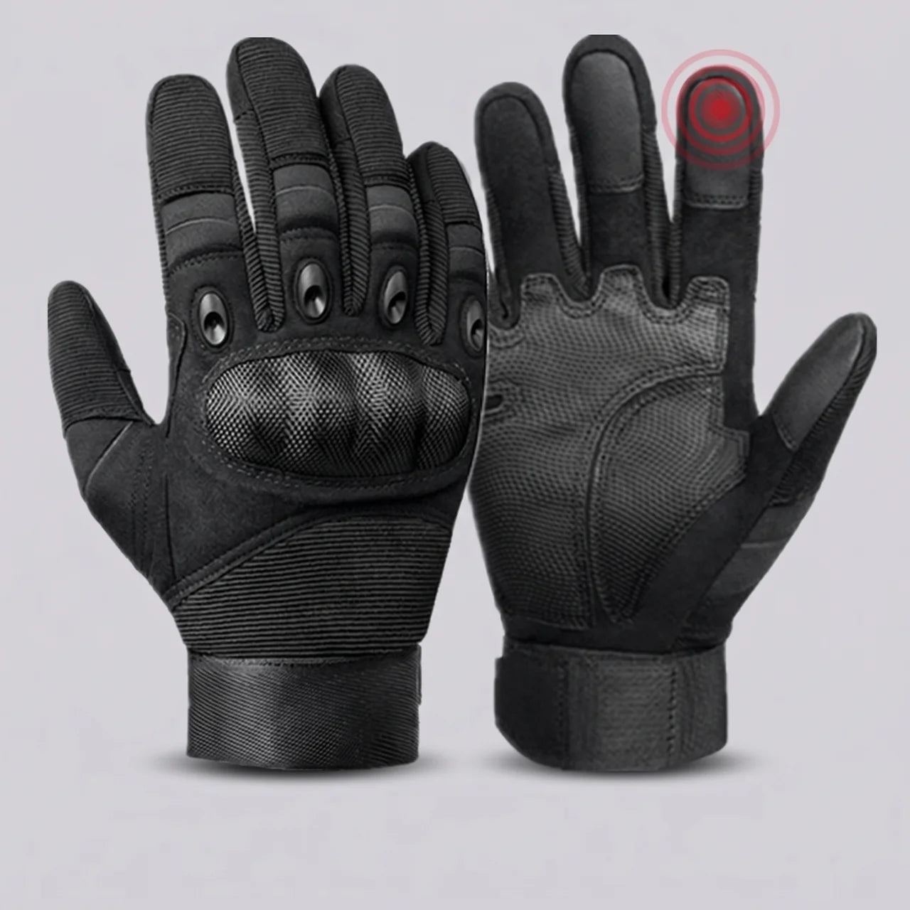 EKON Armored Moto Gloves Black
