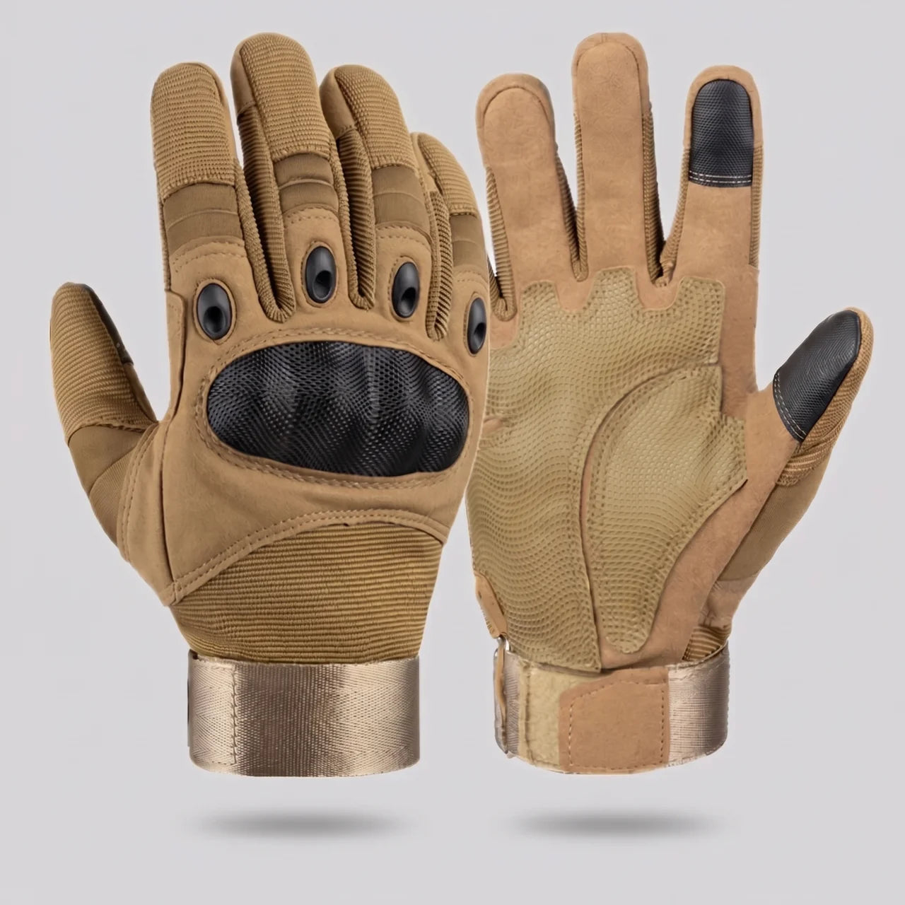 EKON Armored Moto Gloves Khaki