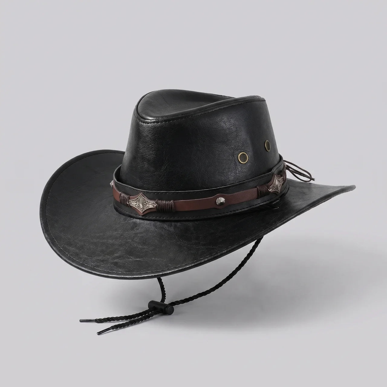 EKON Shapeable Brim Western Hat Black One Size