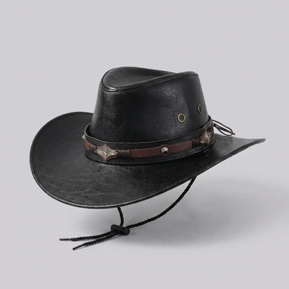EKON Shapeable Brim Western Hat Black One Size