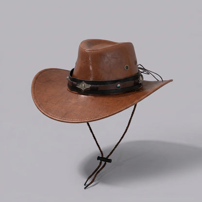 EKON Shapeable Brim Western Hat Khaki One Size