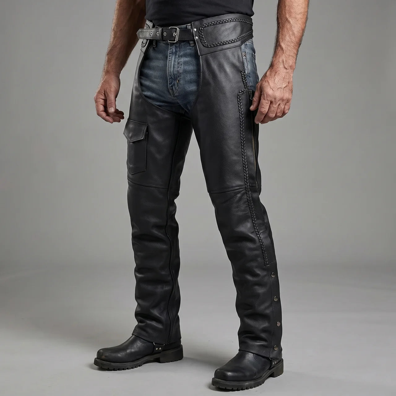 EKON Braided Zip-Out Riding Chaps