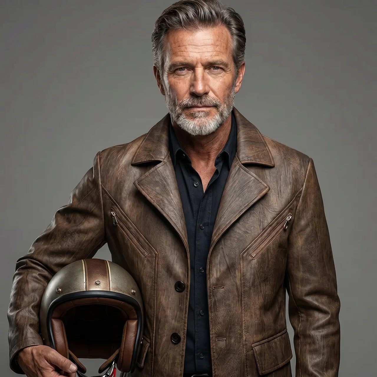 EKON Vintage Moto Blazer Jacket