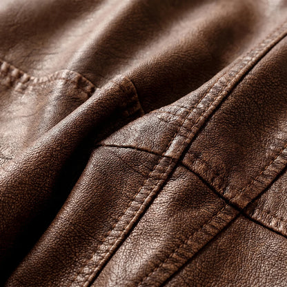EKON Quilted Vintage Moto Jacket