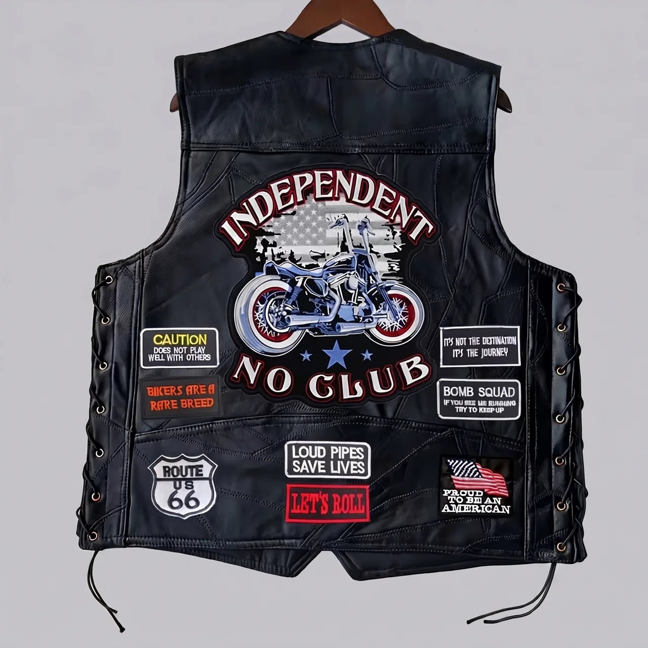 EKON Independent Lace-Up Moto Vest