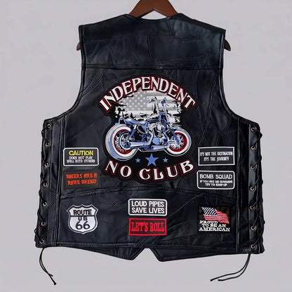 EKON Independent Lace-Up Moto Vest