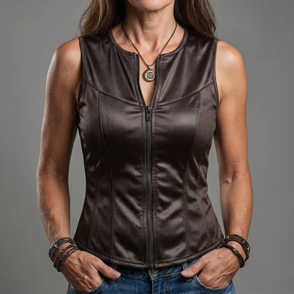 EKON Sculpted Slim Zip Vest