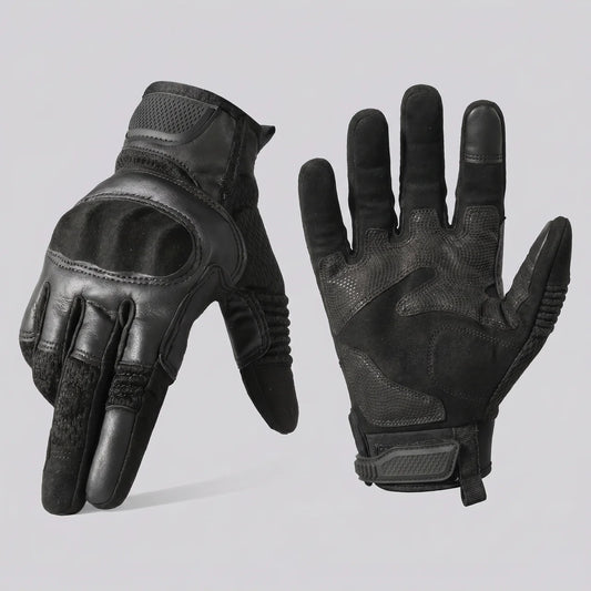EKON Mesh-Panel Moto Gloves Black
