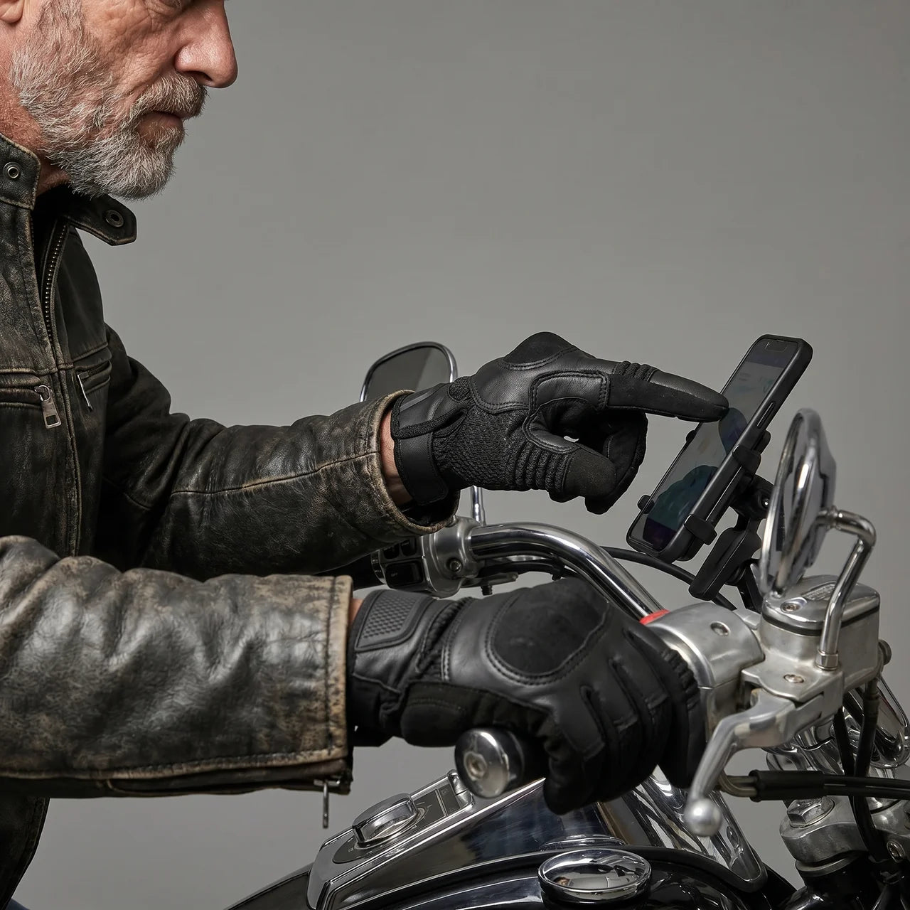 EKON Mesh-Panel Moto Gloves