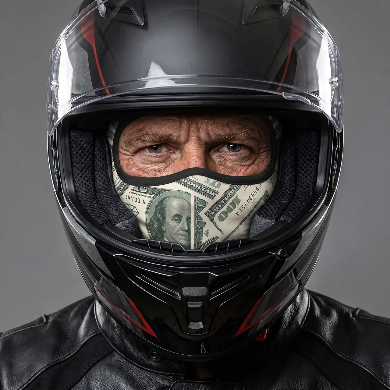 Ekon Money-Print Riding Balaclava