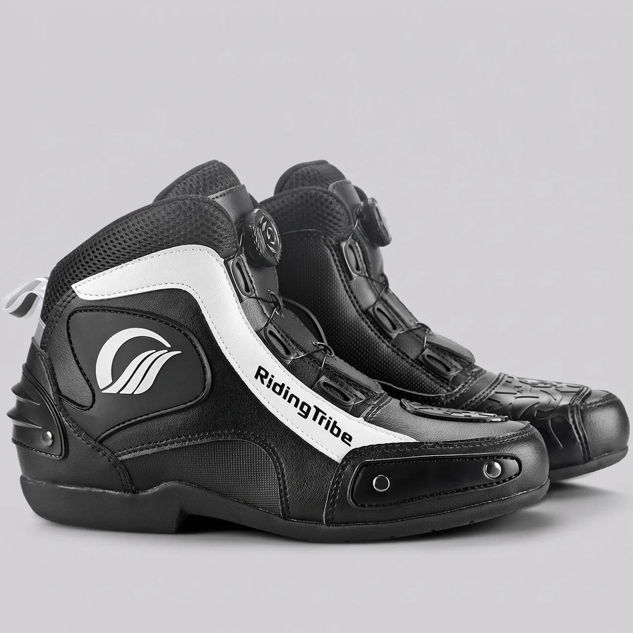 EKON Vented Reinforced Moto Shoes Black