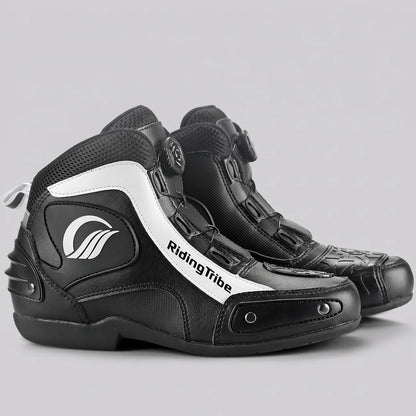 EKON Vented Reinforced Moto Shoes Black