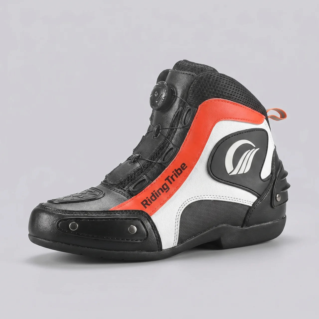 EKON Vented Reinforced Moto Shoes Red
