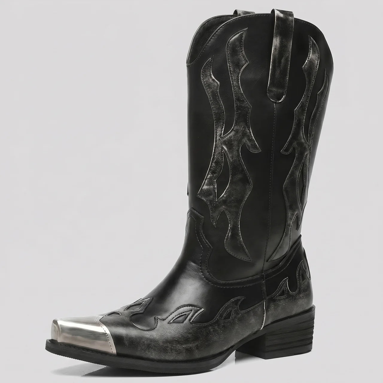 EKON Flame Western Rider Boots Gray