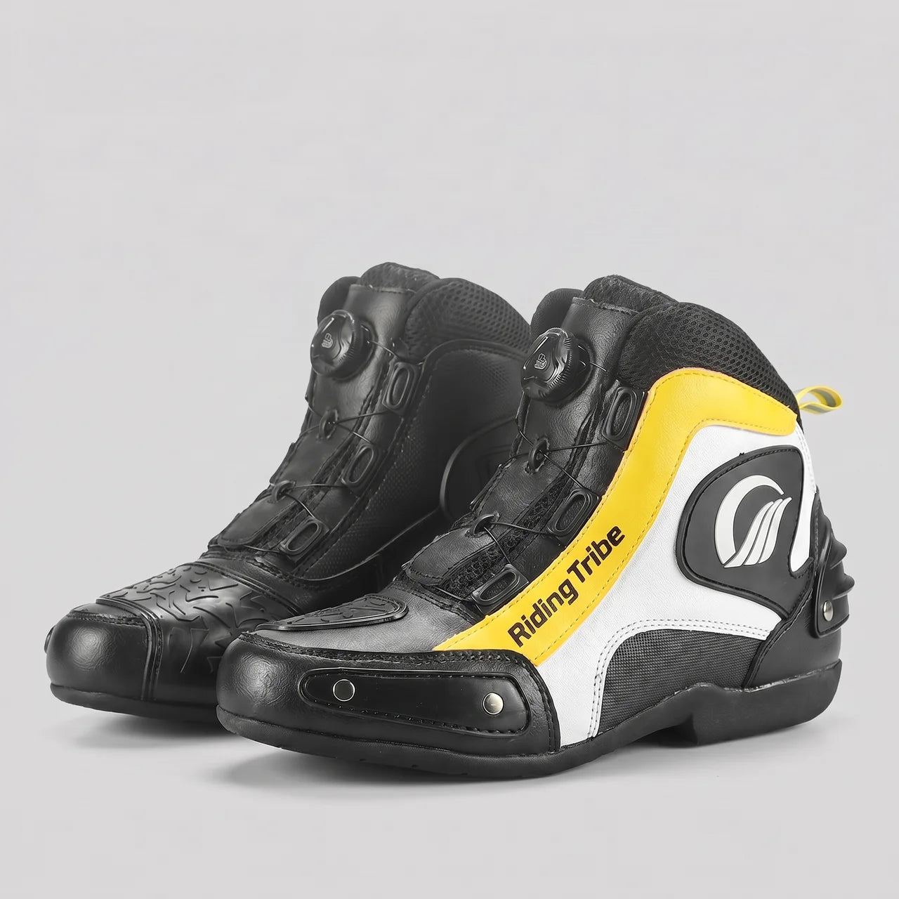 EKON Vented Reinforced Moto Shoes Yellow