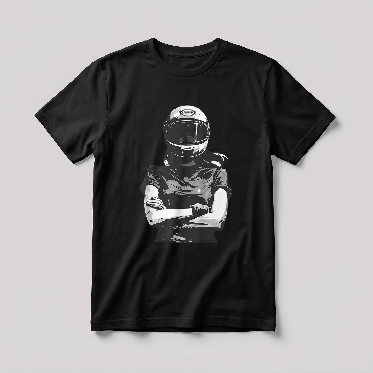 EKON Women’s Moto Graphic Tee Black