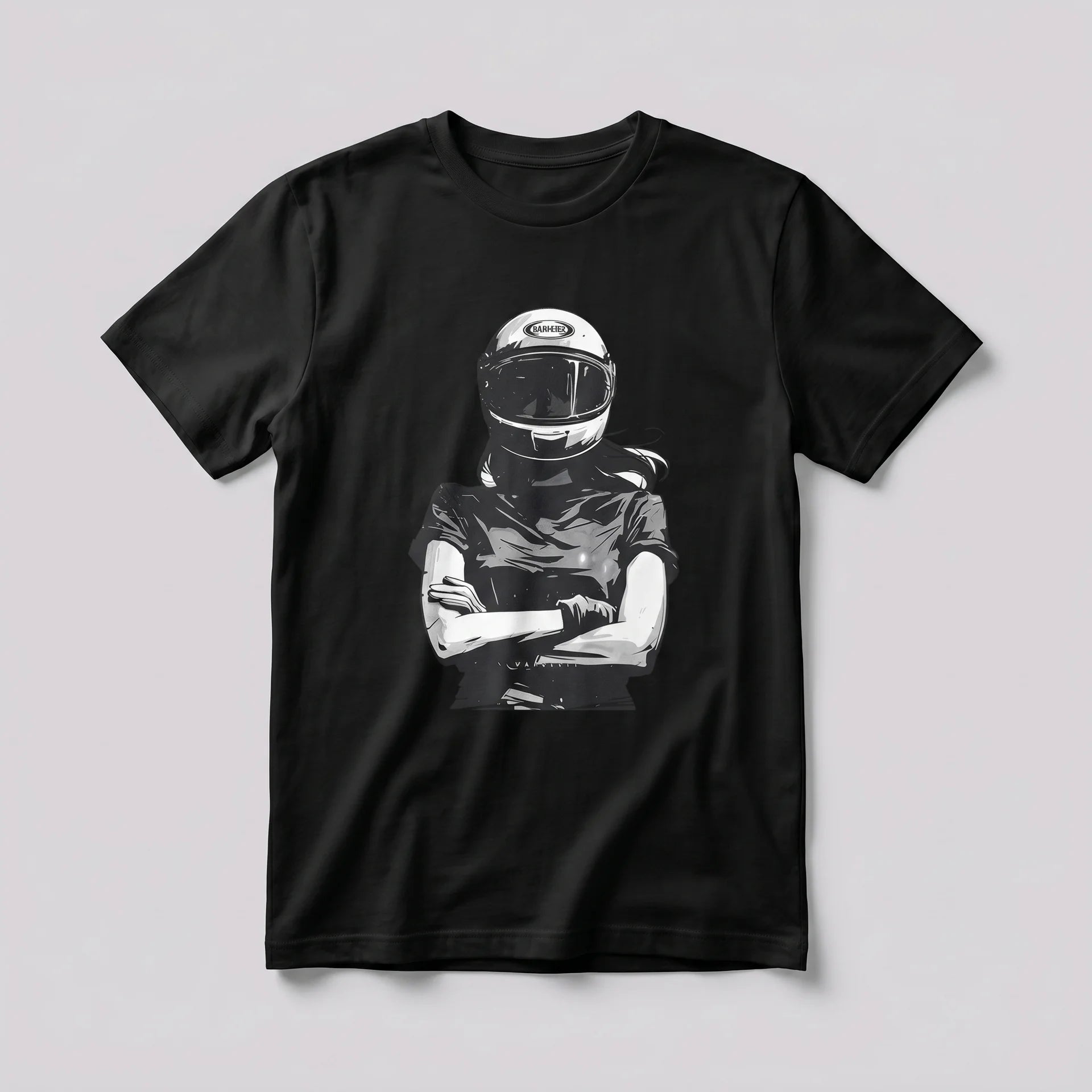EKON Women’s Moto Graphic Tee Black