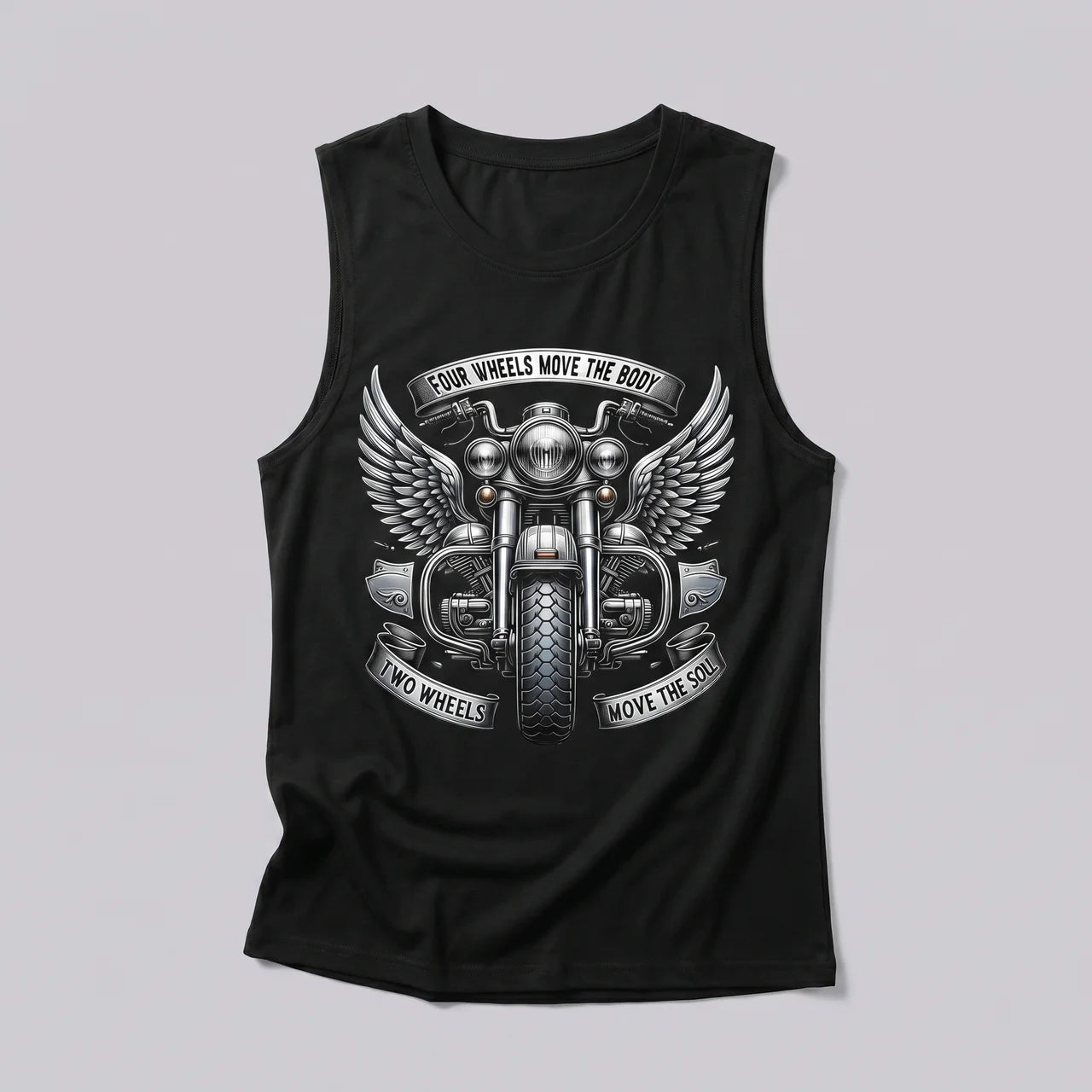 EKON Two-Wheel Soul Tank Top Black