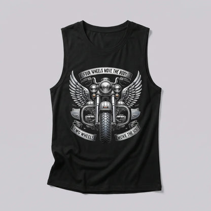 EKON Two-Wheel Soul Tank Top Black