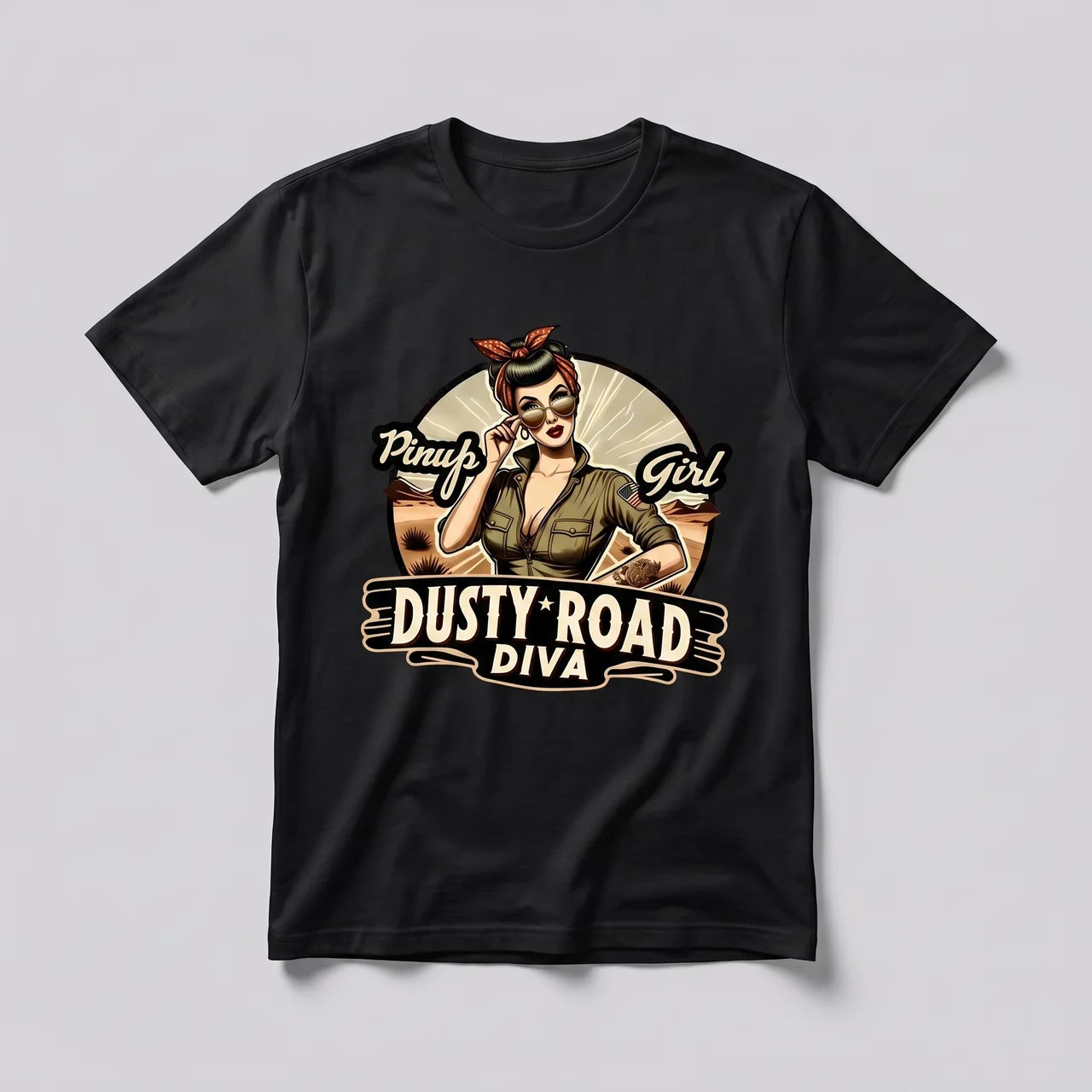 EKON Women’s Dusty Road Graphic Tee Black