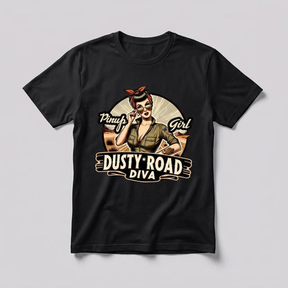 EKON Women’s Dusty Road Graphic Tee Black