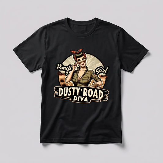 EKON Women’s Dusty Road Graphic Tee Black