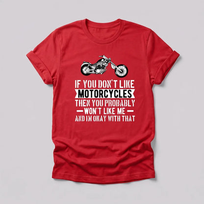 EKON Motorcycle Quote Tee Red