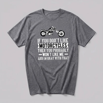 EKON Motorcycle Quote Tee Dark Gray